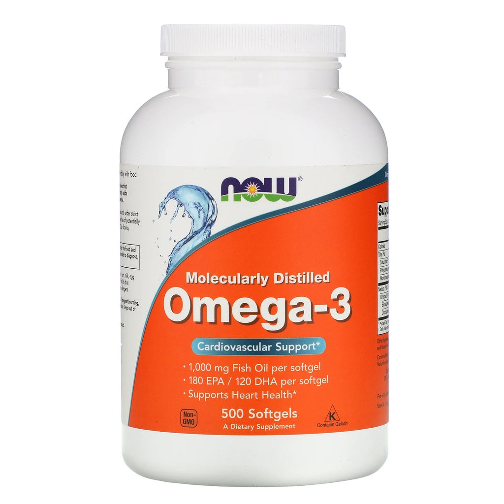 Now Foods, Omega-3, 180 EPA/120 DHA, 200-500 Softgels - Ultimate Sup Singapore