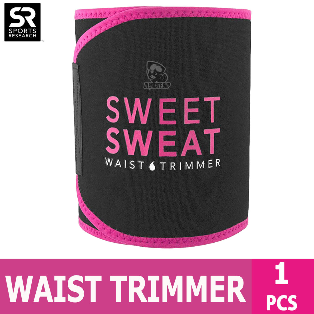 Sports Research, Sweet Sweat Waist Trimmer, Medium Size | Free Sample of Sweet Sweat Gel & Carry Bag - Ultimate Sup - Ultimate Sup Singapore