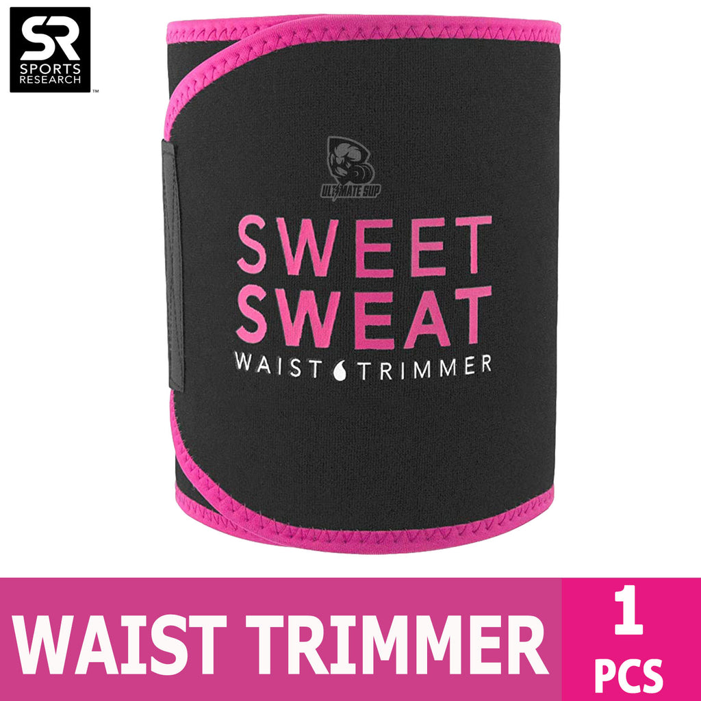 Sports Research, Sweet Sweat Waist Trimmer, Medium Size | Free Sample of Sweet Sweat Gel & Carry Bag - Ultimate Sup