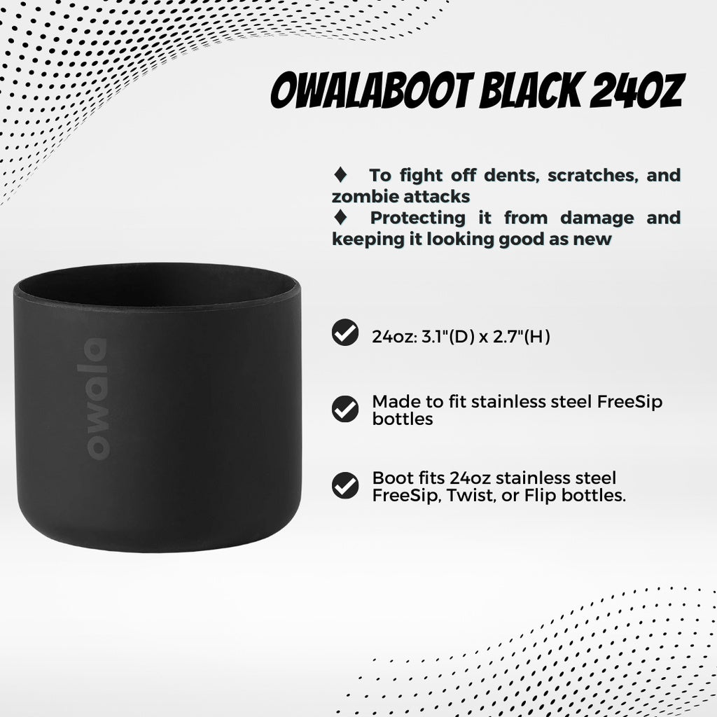 OWALA Silicone 24oz Boot - Black