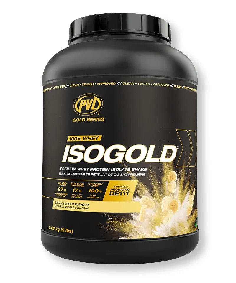 PVL Gold Series Iso Gold, 100% Whey Protein Isolate & Hydrolysate, Muscle Growth Support, Muscle Recovery, 2-5lbs - Ultimate Sup Singapore