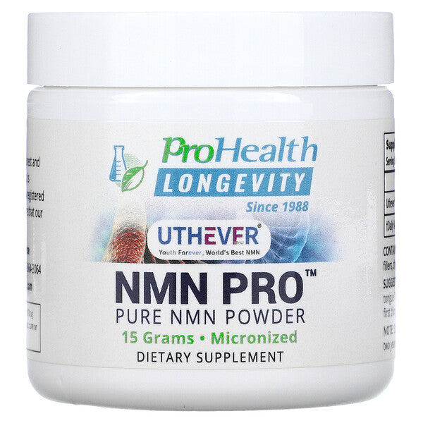 ProHealth Longevity, NMN Pro, Pure NMN Powder - Anti Aging Effects & Metabolism Booster, 250-1000mg, 15-30g - Ultimate Sup Singapore