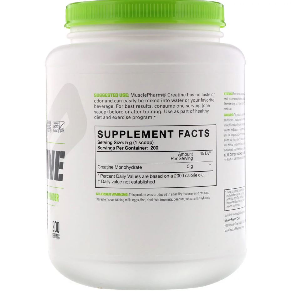 MusclePharm, Essentials Series, Pure Creatine, Various sizes - Ultimate Sup Singapore