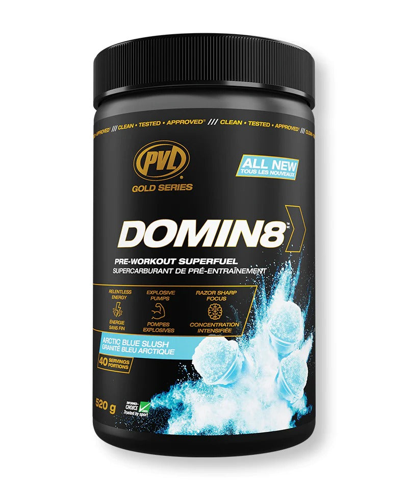 PVL Gold Series Domin8, Pre Workout, 520g - Ultimate Sup Singapore