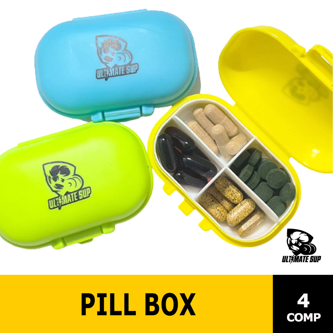 Ultimate Sup Pill Box | Pill Container | Pill Organizer - Ultimate Sup Singapore