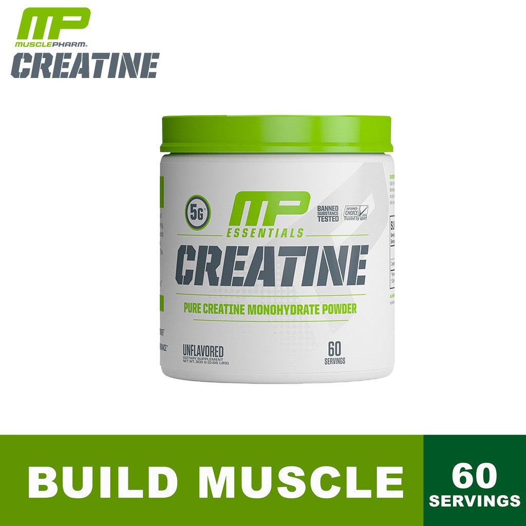 MusclePharm, Essentials Series, Pure Creatine, Various sizes, Ultimate Sup
