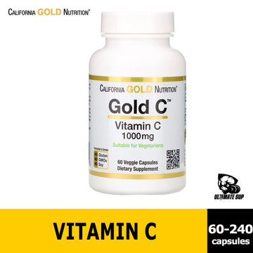 California Gold Nutrition, Gold C, Vitamin C, antioxidant, supports immune health, 750mg / 1000mg - Ultimate Sup Singapore