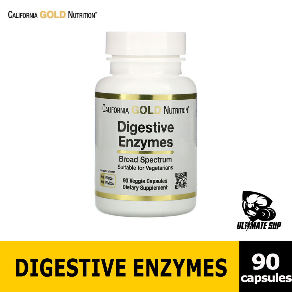 California Gold Nutrition, Digestive Enzymes, Broad Spectrum, 90 Veggie Capsules, Before