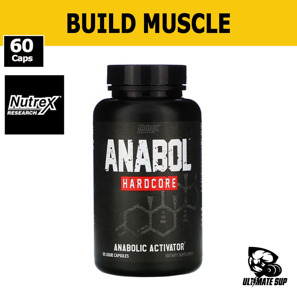 Nutrex Research Anabol Hardcore To Build Muscle, Anabolic Activator, 60 Liquid Capsules - Ultimate Sup Singapore