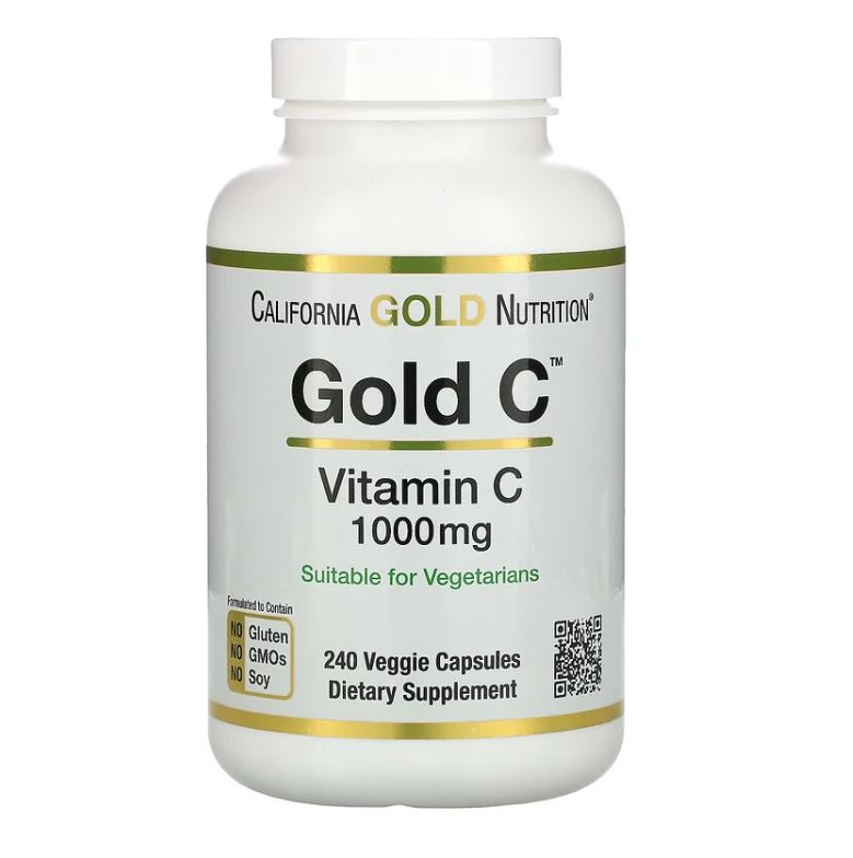 California Gold Nutrition, Gold C, Vitamin C, antioxidant, supports immune health, 750mg / 1000mg - Ultimate Sup Singapore