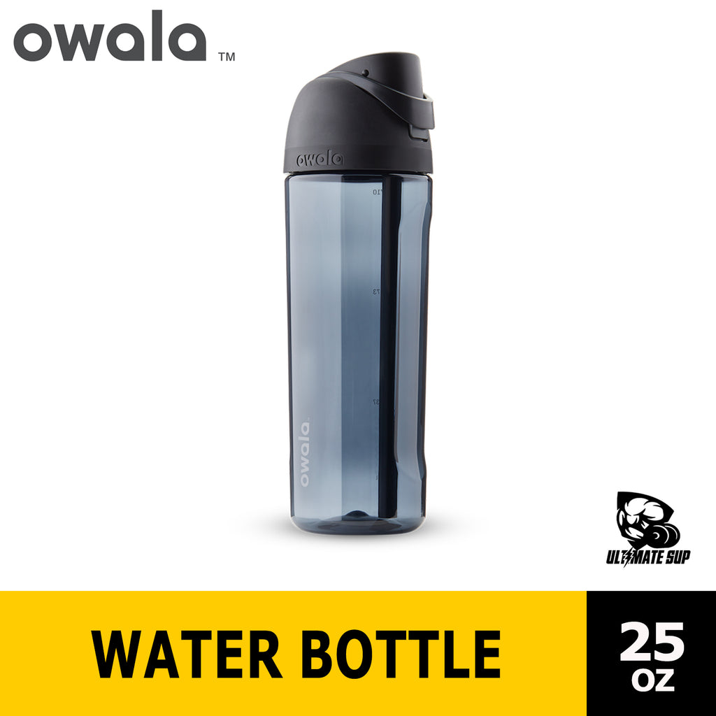 Owala FreeSip Clear Tritan Plastic Water Bottle with Straw, BPA-Free Sports  Water Bottle, Great for Travel, 25 Oz, Very, Very Dark