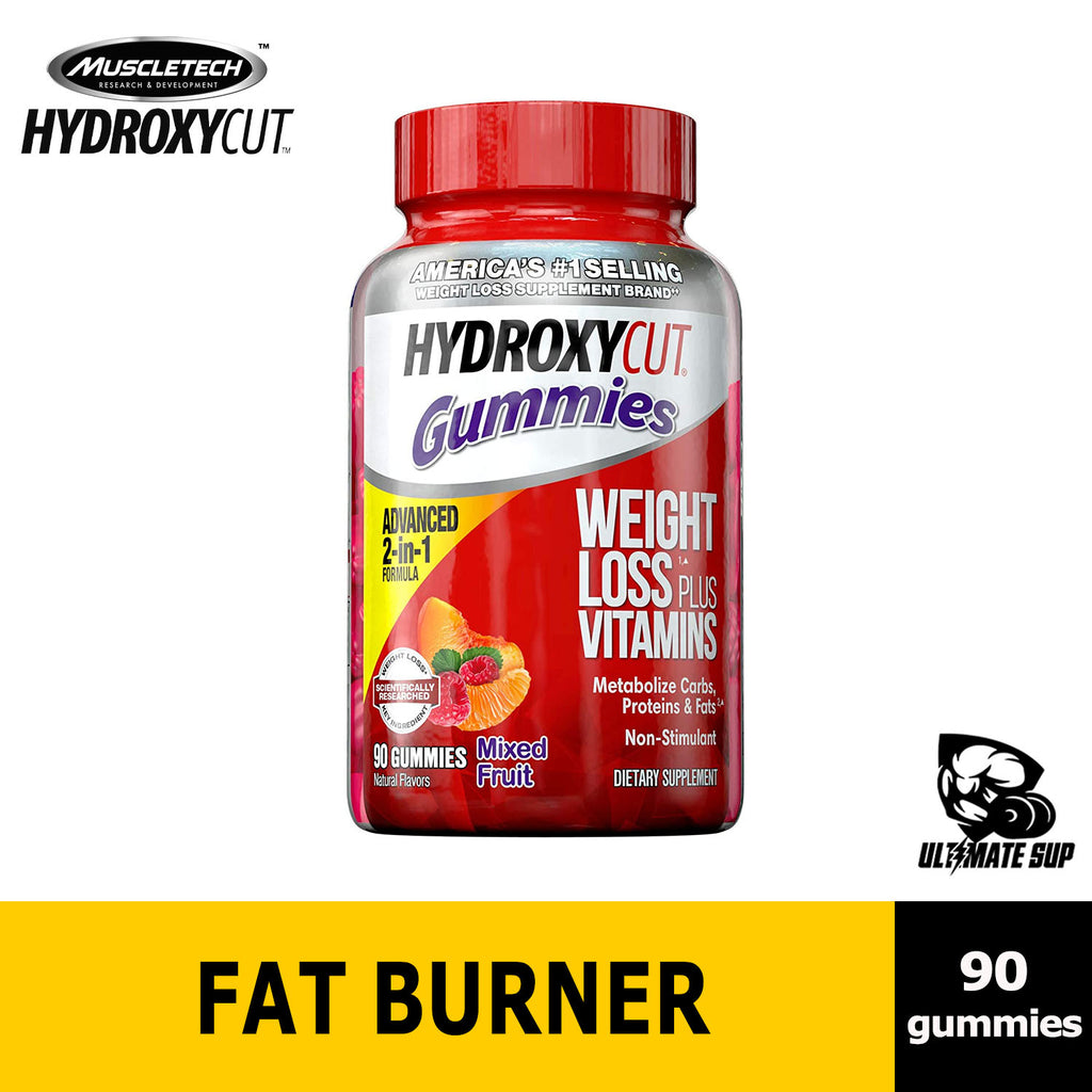 Hydroxycut Non-Stimulant Weight Loss Mixed Fruit Gummies, 90 Gummies, Before