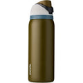 Owala FreeSip Insulated Stainless Steel Blender Bottle w Locking Push Button Lid, 19oz - 24oz - 32oz - 40oz, option, forrest 320z