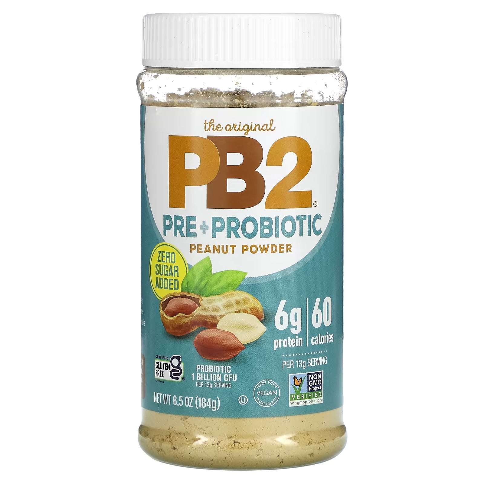 PB2 Foods, The Original PB2, Pre + Probiotic Peanut Powder - Digestive & Diabetes Supplement, 6.5 oz (184 g) - Ultimate Sup Singapore