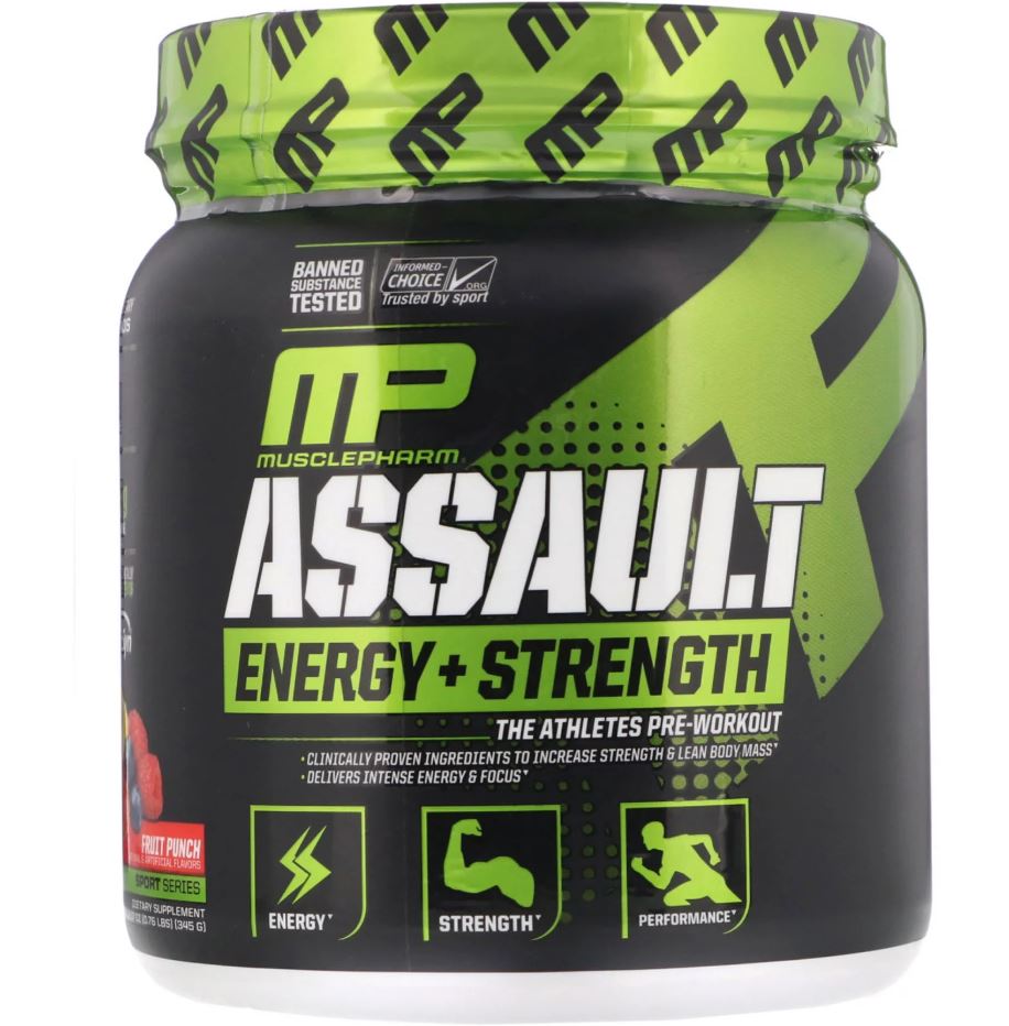 MusclePharm, Assault, Pre-Workout, 333g - Ultimate Sup Singapore