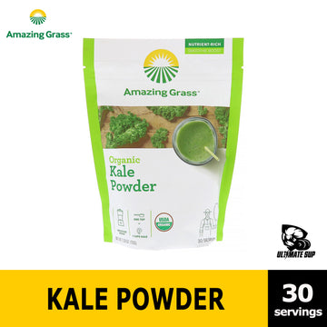 Amazing Grass, Organic Kale Powder source of Vitamin A & K, Super Food 5.29 oz (150 g) - Ultimate Sup Singapore