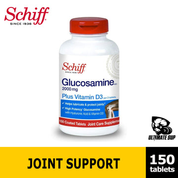 Schiff, Glucosamine, Plus Vitamin D3, Bone & Joint Support, 2000mg, 150 Coated Tablets - Ultimate Sup Singapore