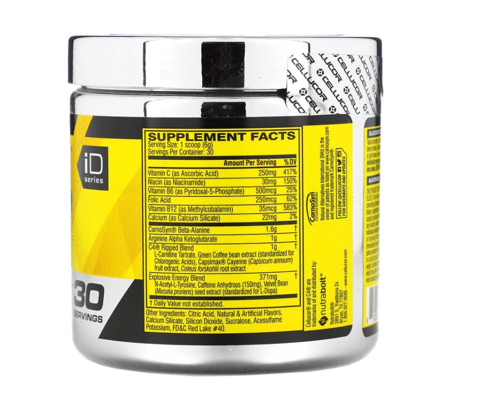 Cellucor, C4 Ripped, Pre-Workout, 6.3 oz (180 g) - Ultimate Sup Singapore