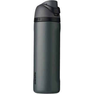 Owala FreeSip Insulated Stainless Steel Blender Bottle w Locking Push Button Lid, 19oz - 24oz - 32oz - 40oz, option, gray 24oz