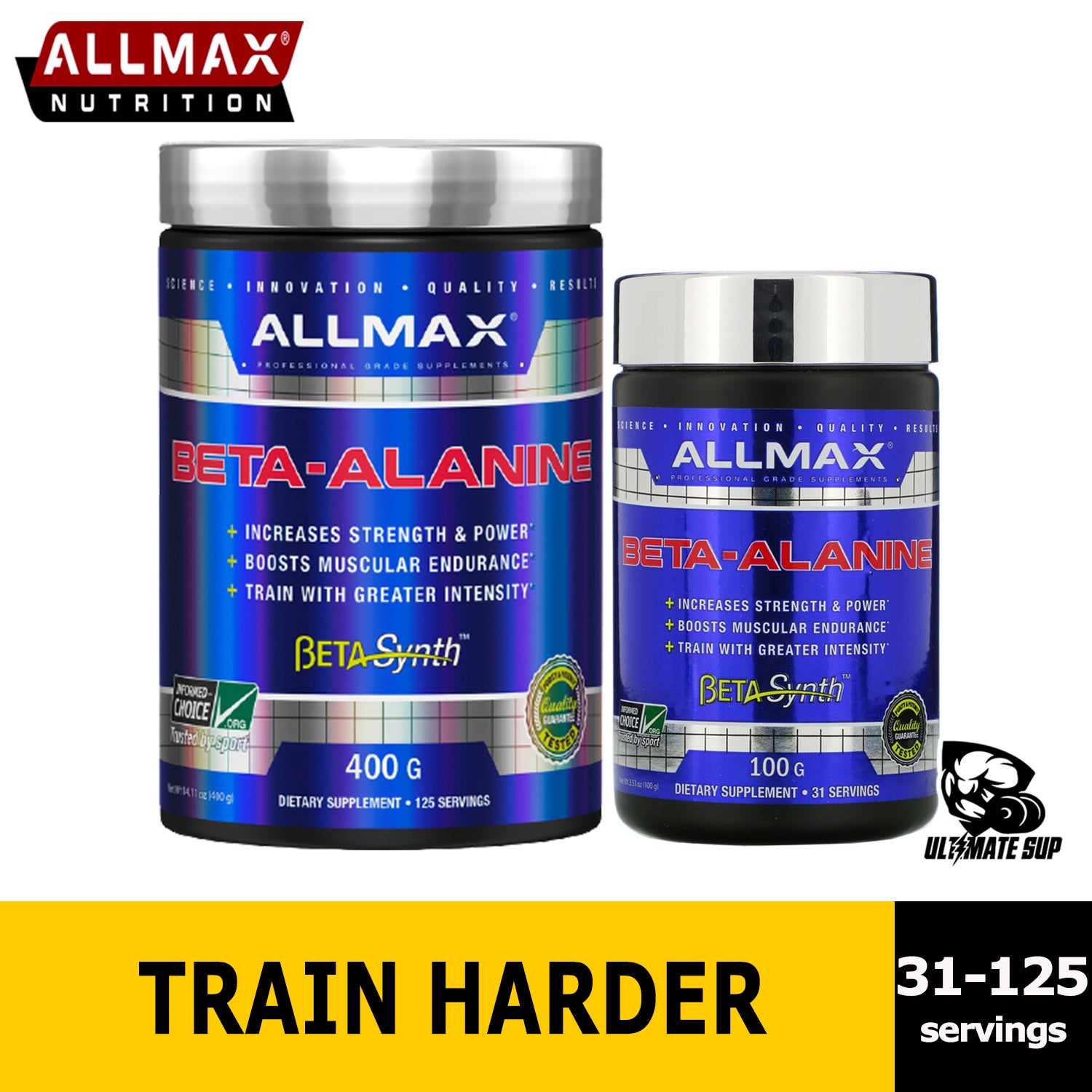 ALLMAX Nutrition, Beta-Alanine, 400g - Ultimate Sup Singapore