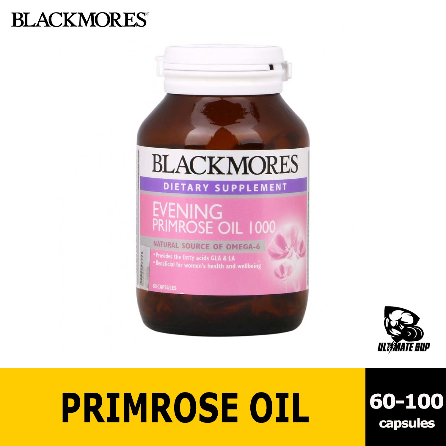 Blackmores Evening Primrose Oil 1000mg 60/100 capsules - Ultimate Sup Singapore