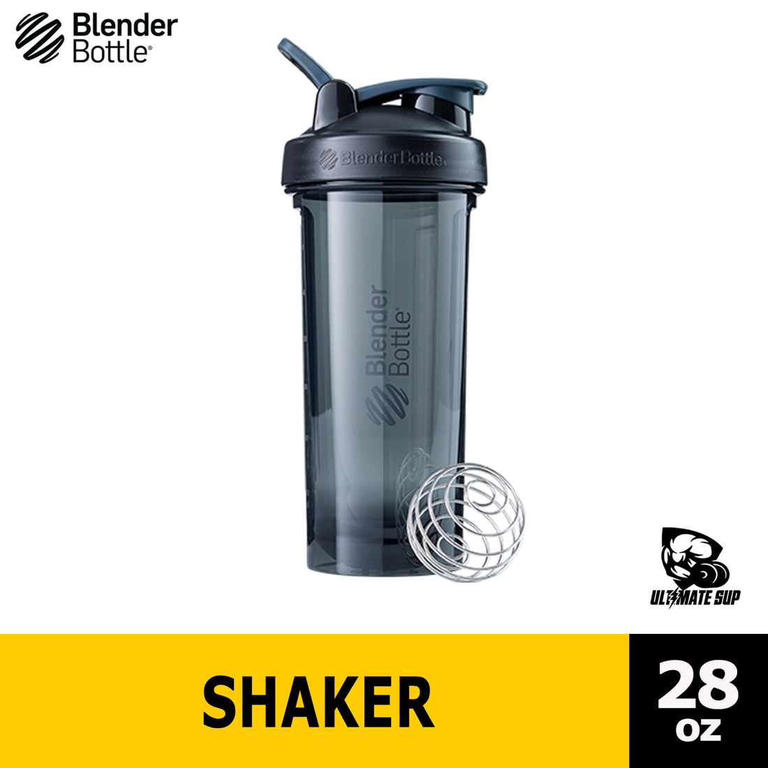 Blender Bottle Pro Series Tritan Rounded Base Anti Odor Protein Shaker, 28 oz - Ultimate Sup Singapore