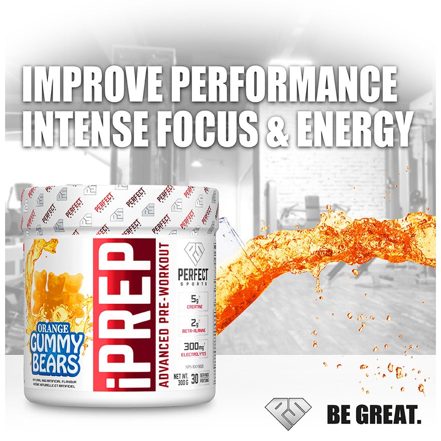 iPrep Advanced Pre Workout Orange- Before