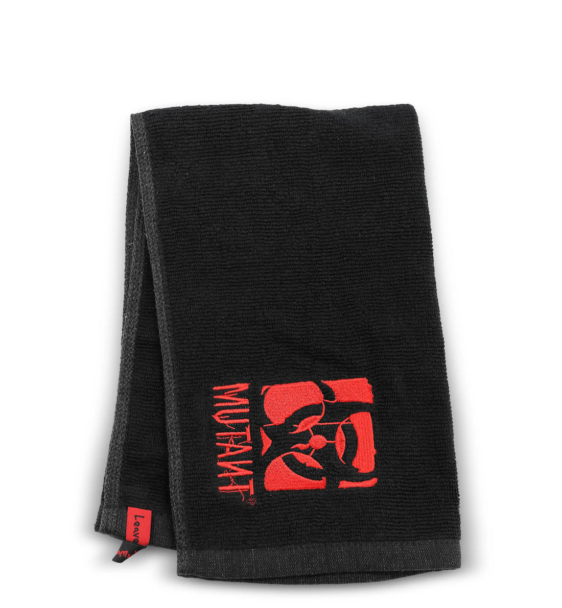 Mutant, Black Towel, Red Modified Biohazard Logo, 100% cotton - Ultimate Sup Singapore