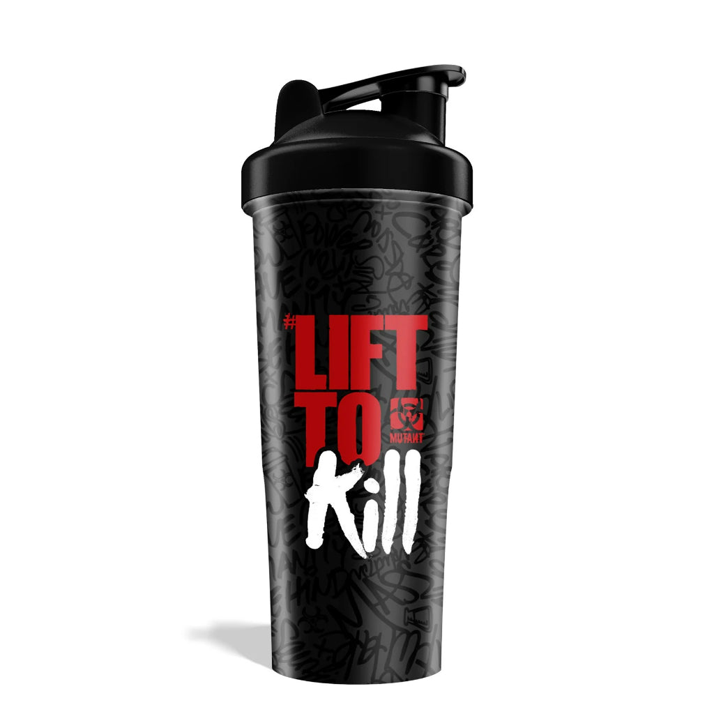 Mutant Mutant Deluxe All-In Shaker Cup, Water bottle, BPA Free, Matte Black, Heavy Duty, 1L/28oz - Ultimate Sup Singapore