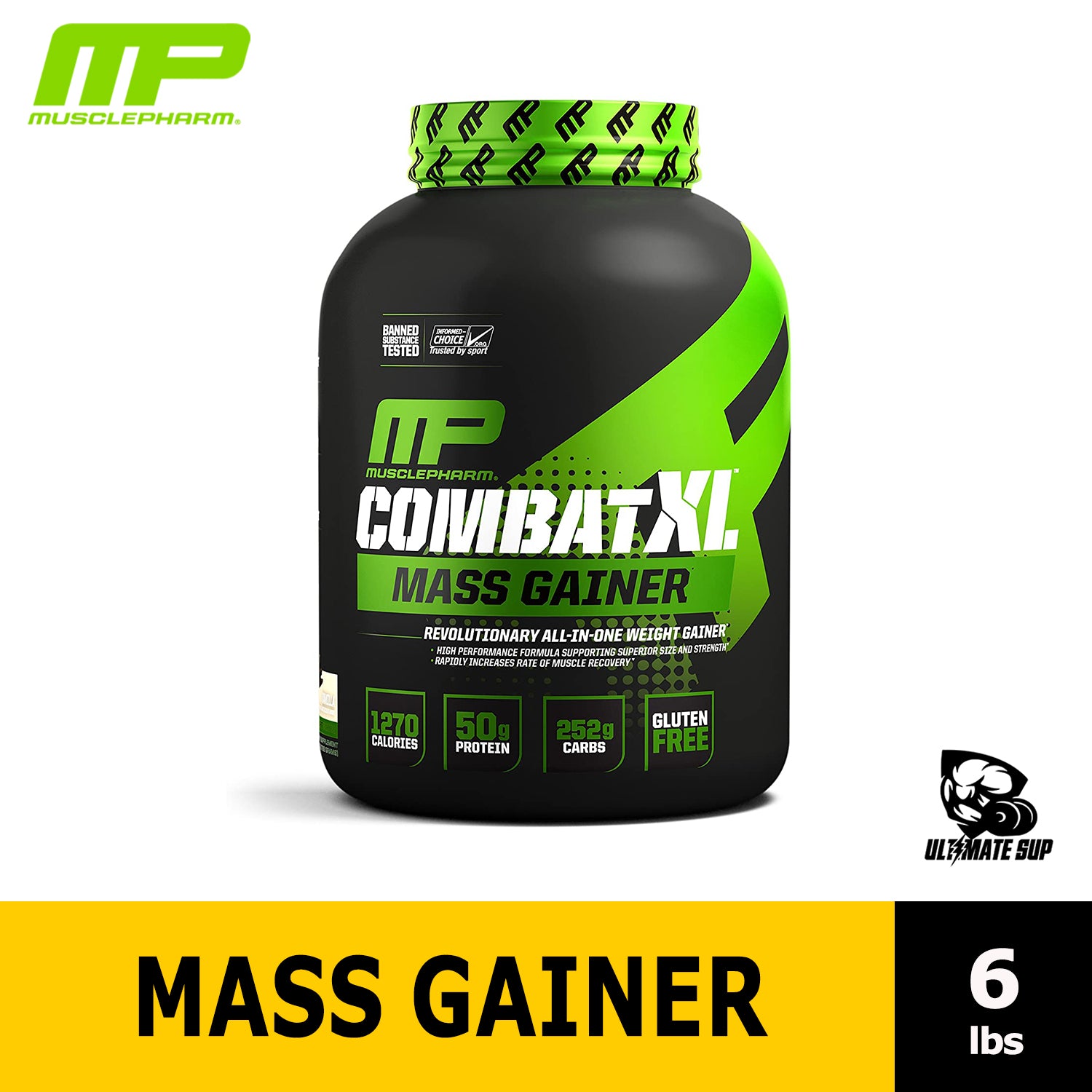 MusclePharm Combat XL Mass Gainer Powder, Weight Gainer Protein Powder - Ultimate Sup Singapore