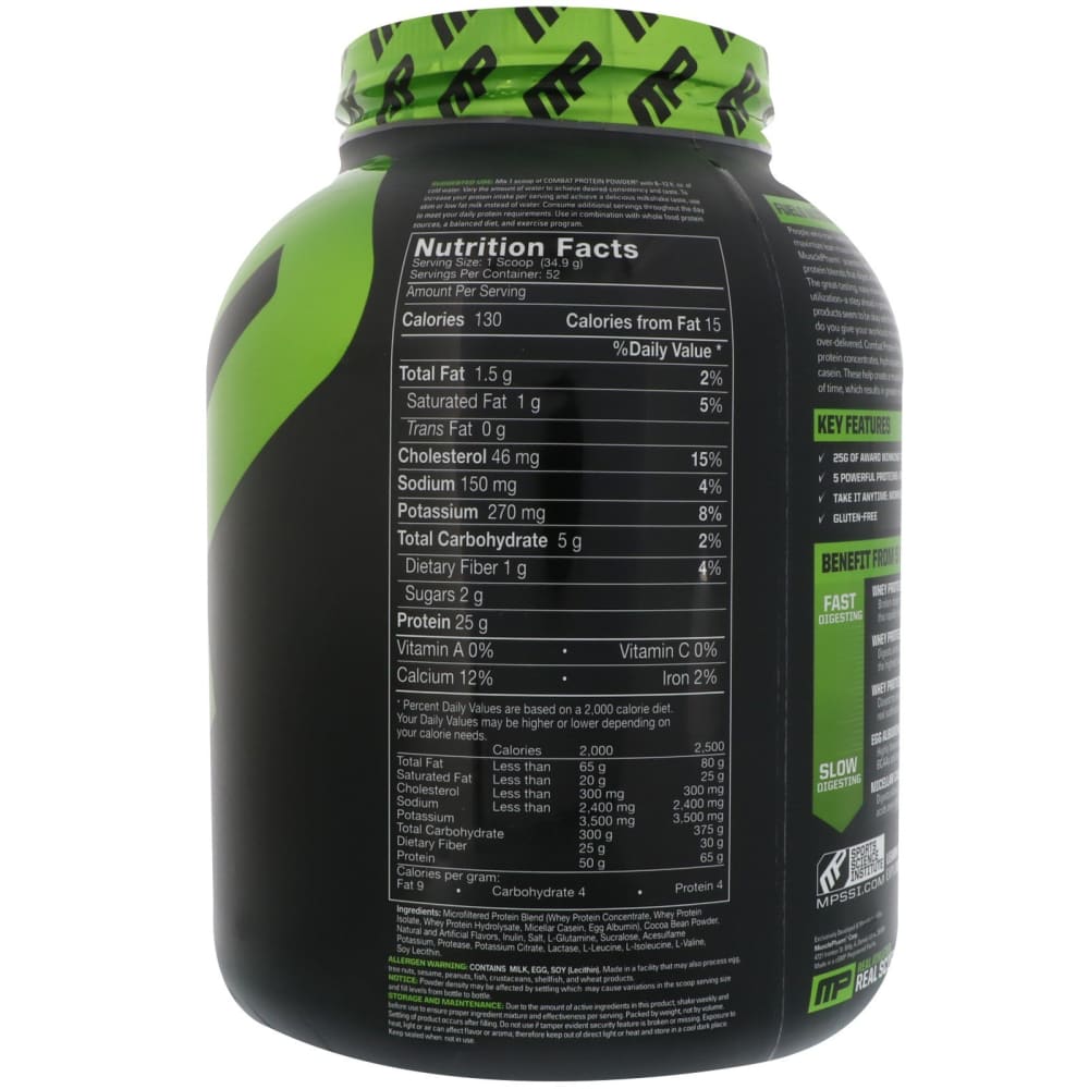 MusclePharm, Combat Protein Powder, 2-4lbs - Ultimate Sup Singapore