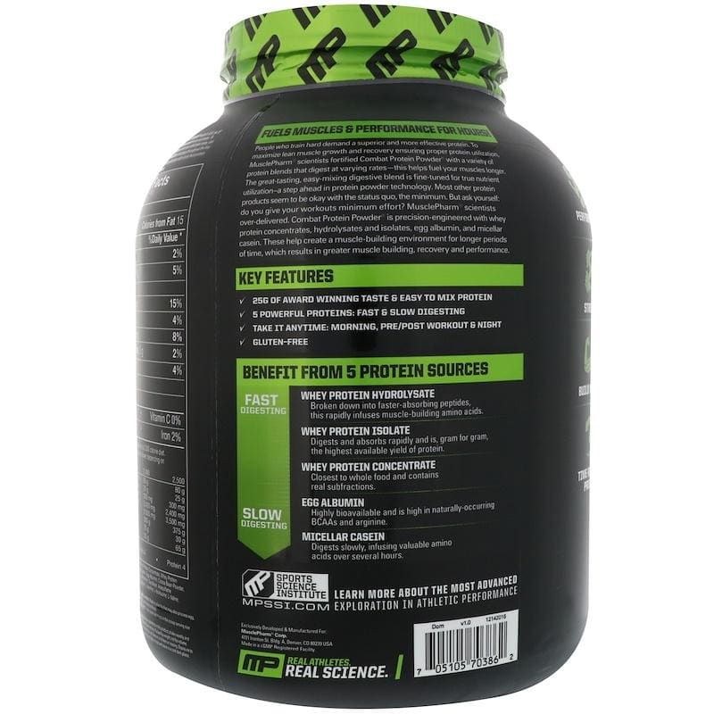 MusclePharm, Combat Protein Powder, 2-4lbs - Ultimate Sup Singapore