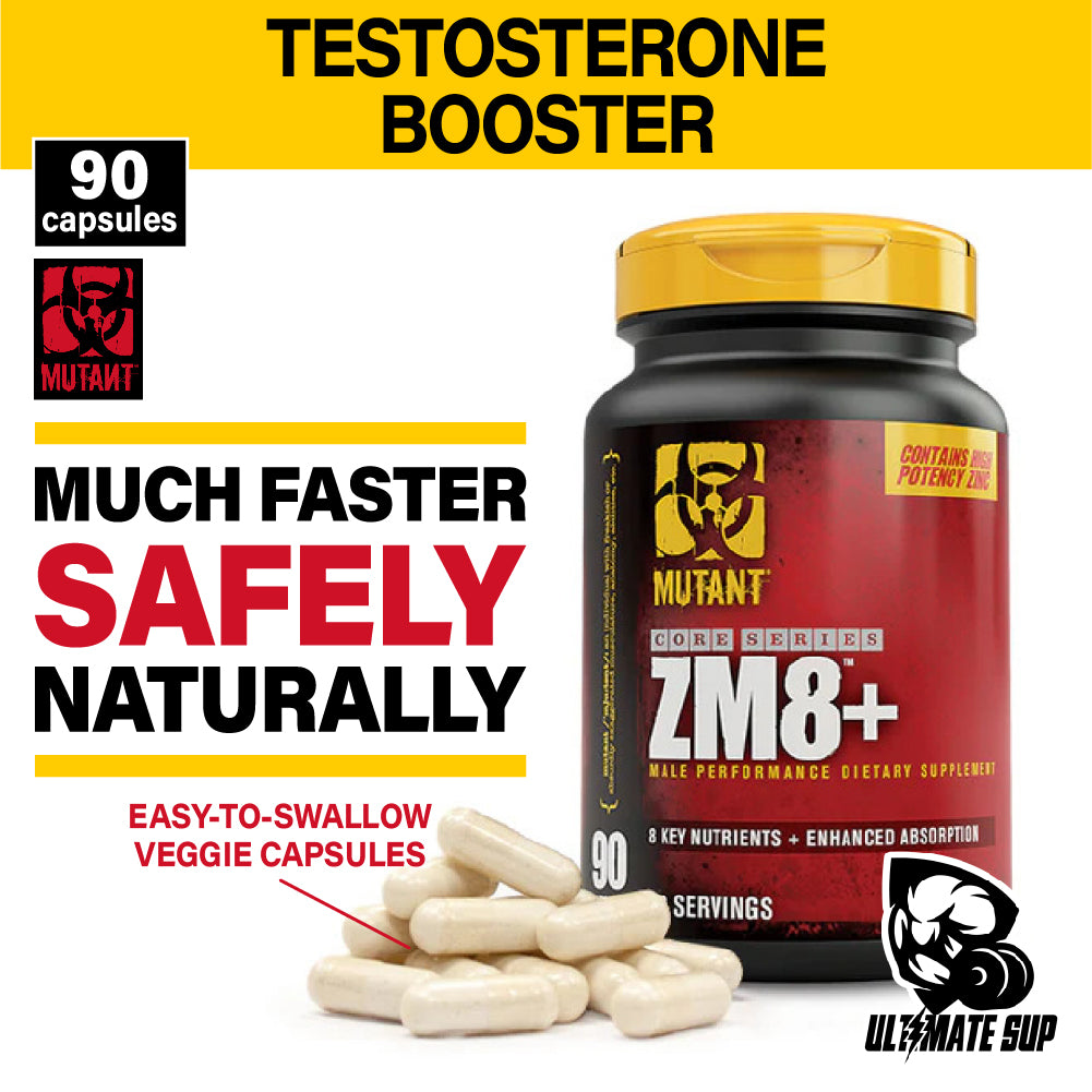 Mutant ZM8+ Testosterone Booster, 90 Capsules - Ultimate Sup Singapore