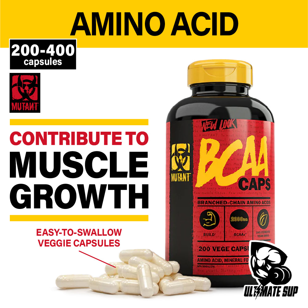 Mutant BCAA Caps, Amino Acids Supplement,- thumbnail