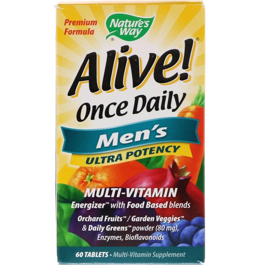 Nature's Way, Alive! Once Daily, Men's Multi-Vitamin, 60 Tablets - Ultimate Sup Singapore