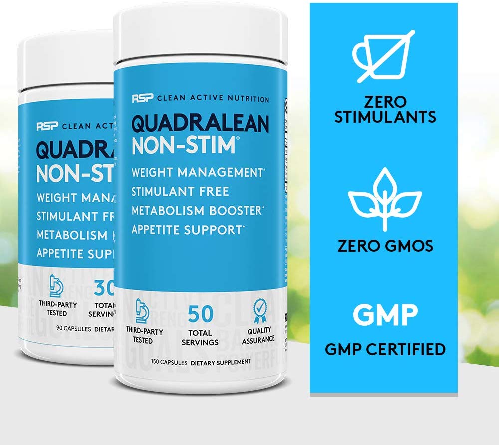 RSP Nutrition, QuadraLean, Stimulant Free, 150 Capsules - Ultimate Sup Singapore