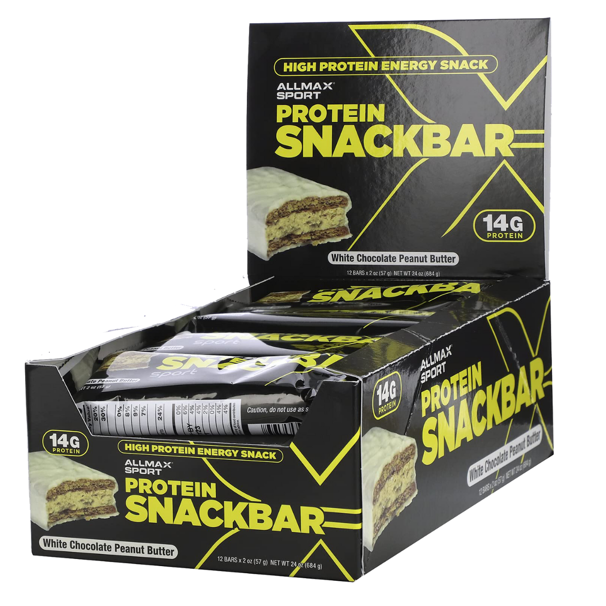 Allmax Nutrition, High Protein Energy Snack, 3-12 Bars, 2oz (57g) Each - Ultimate Sup Singapore