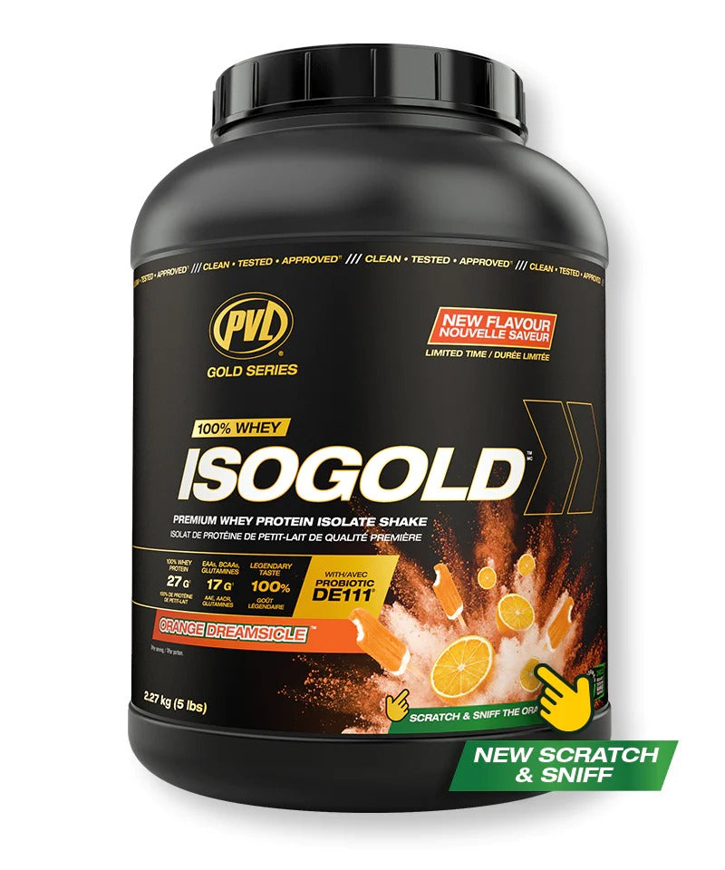 PVL Gold Series Iso Gold, 100% Whey Protein Isolate & Hydrolysate, Muscle Growth Support, Muscle Recovery, 2-5lbs - Ultimate Sup Singapore