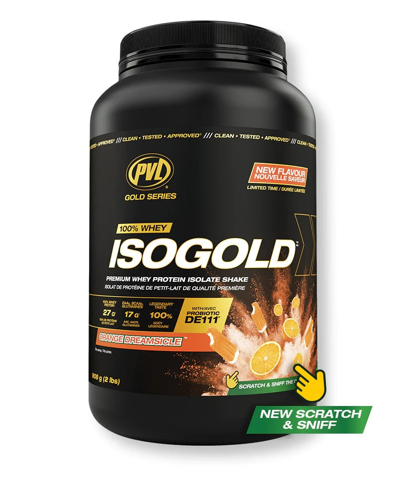 PVL Gold Series Iso Gold, 100% Whey Protein Isolate & Hydrolysate, Muscle Growth Support, Muscle Recovery, 2-5lbs - Ultimate Sup Singapore