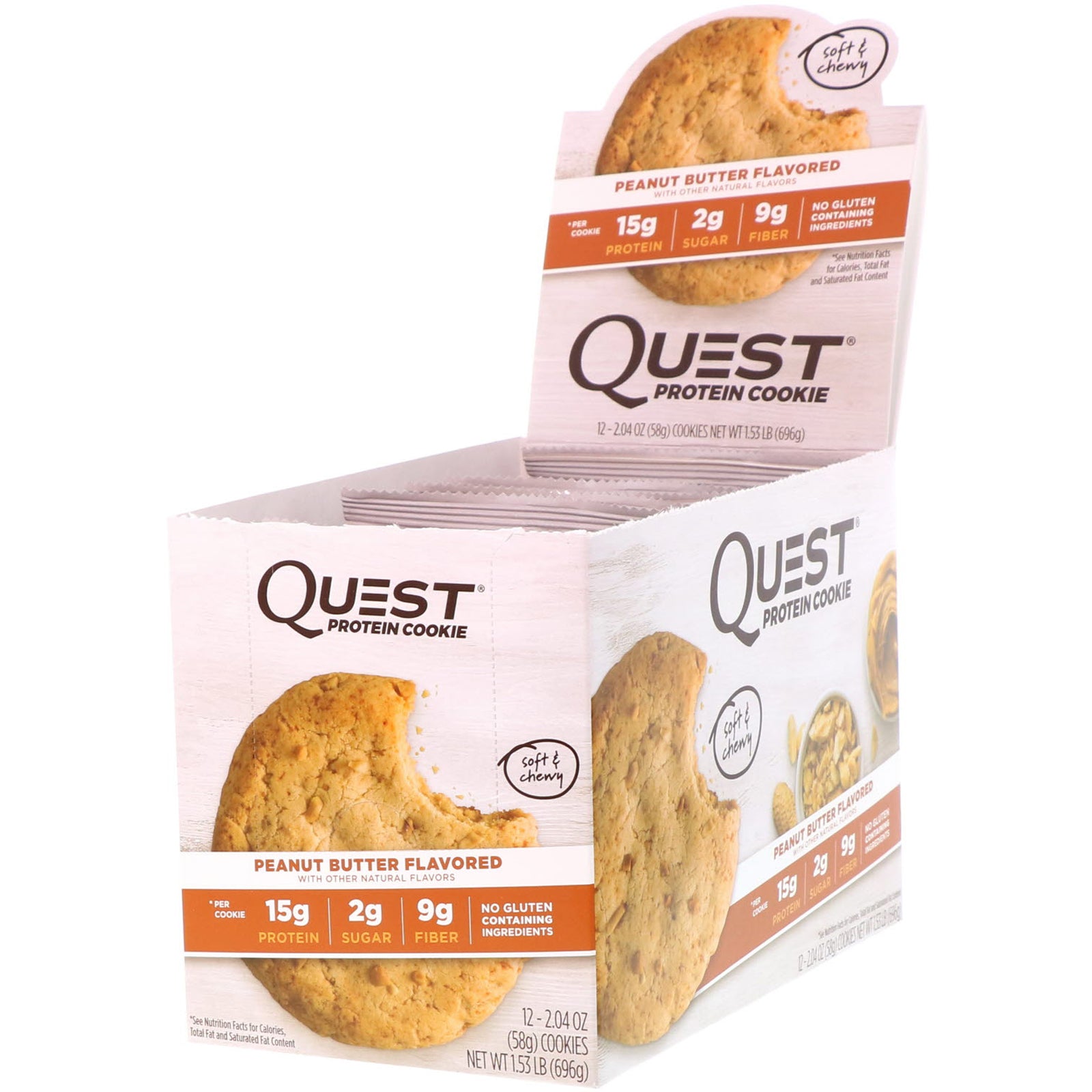 Quest Nutrition, Protein Cookie, 12 Pack, 59g Each - Ultimate Sup Singapore