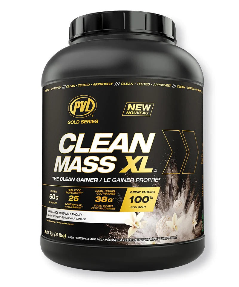 PVL Clean Mass XL, Weight Gainer Protein Powder, EAAs, BCAAs & glutamine, Muscle Recovery, 5-10LBS - Ultimate Sup Singapore