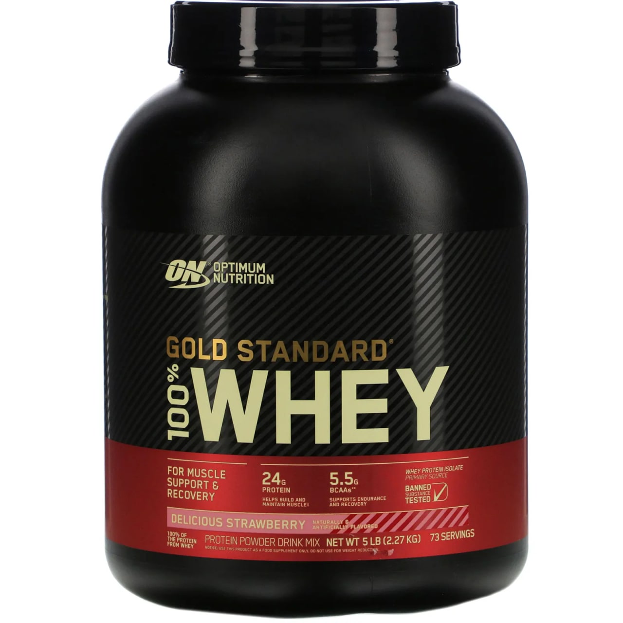 Optimum Nutrition, Gold Standard, 100% Whey, 1lb (454g) / 2lbs (907g) / 5 lbs (2.27 kg) / 10lbs (4.54kg) - Ultimate Sup Singapore