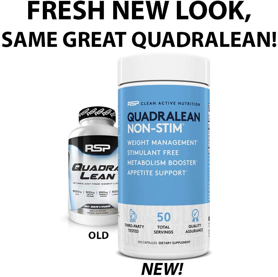 RSP Nutrition, QuadraLean, Stimulant Free, 150 Capsules - Ultimate Sup Singapore