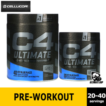 C4 Ultimate Pre Workout Powder | Sugar Free Preworkout Energy Supplement for Men & Women | 300mg Caffeine + Beta Alanine + Creatine | 20 Servings - Ultimate Sup Singapore