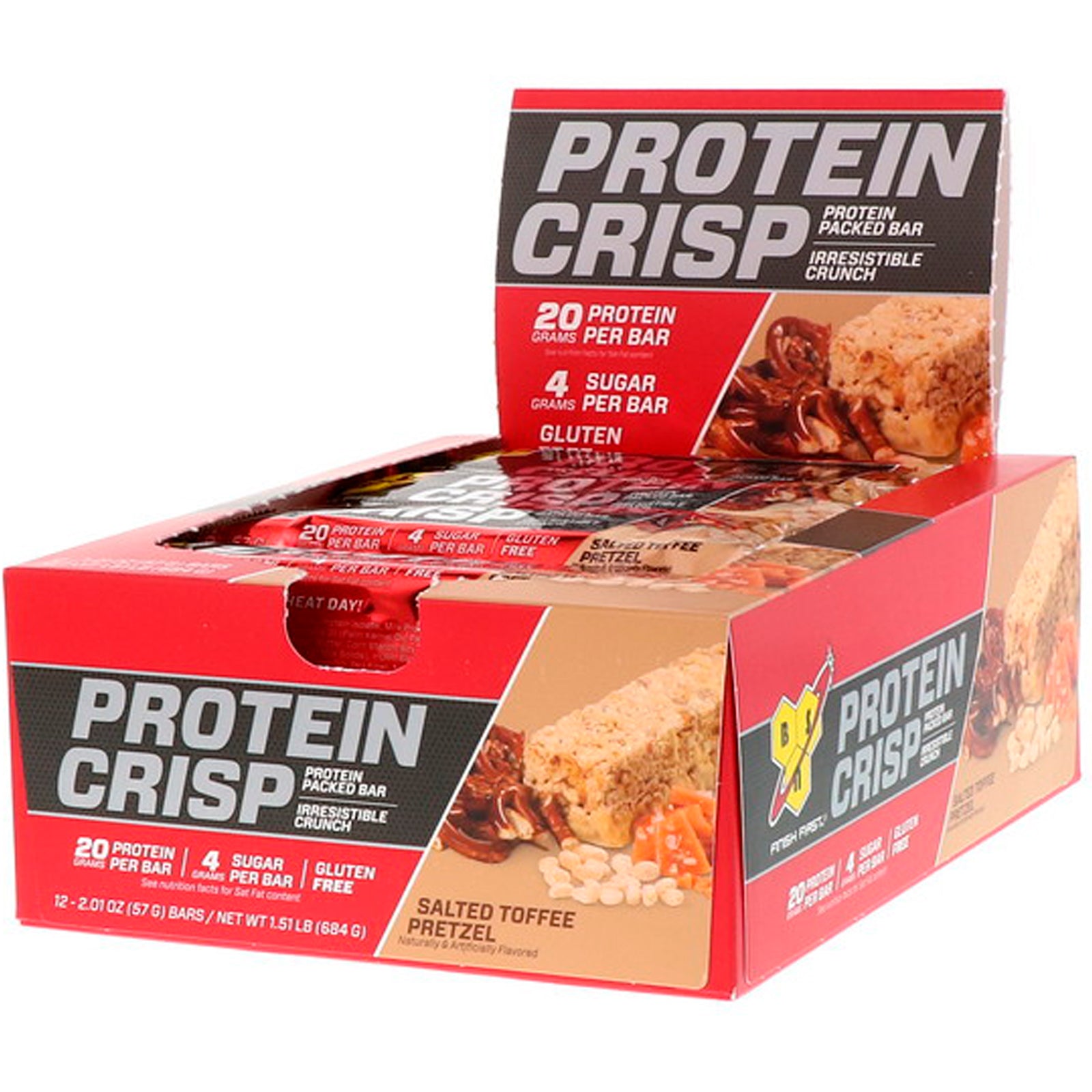 BSN, Protein Crisp, 12 Bars, 57g - Ultimate Sup Singapore