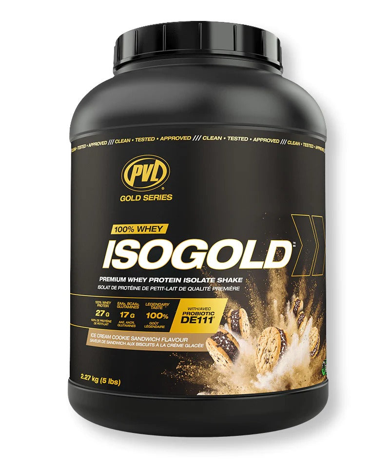 PVL Gold Series Iso Gold, 100% Whey Protein Isolate & Hydrolysate, Muscle Growth Support, Muscle Recovery, 2-5lbs - Ultimate Sup Singapore