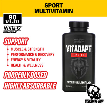 Nutrex Vitadapt Complete Sports, Multivitamin, 90 Tablets - Ultimate Sup Singapore