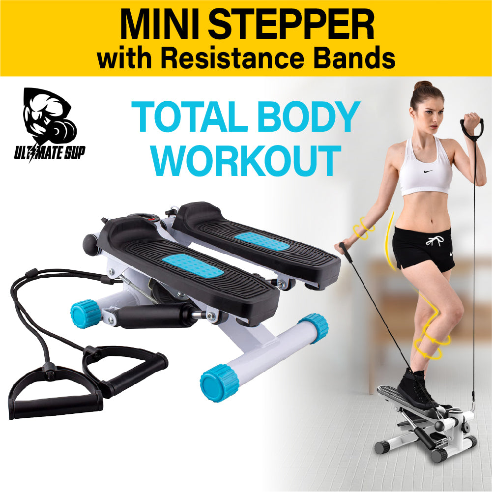 Ultimate Sup, Mini Stepper With Resistance Band, Stepper Exercise, Workout Equipment, Gym Equipment
