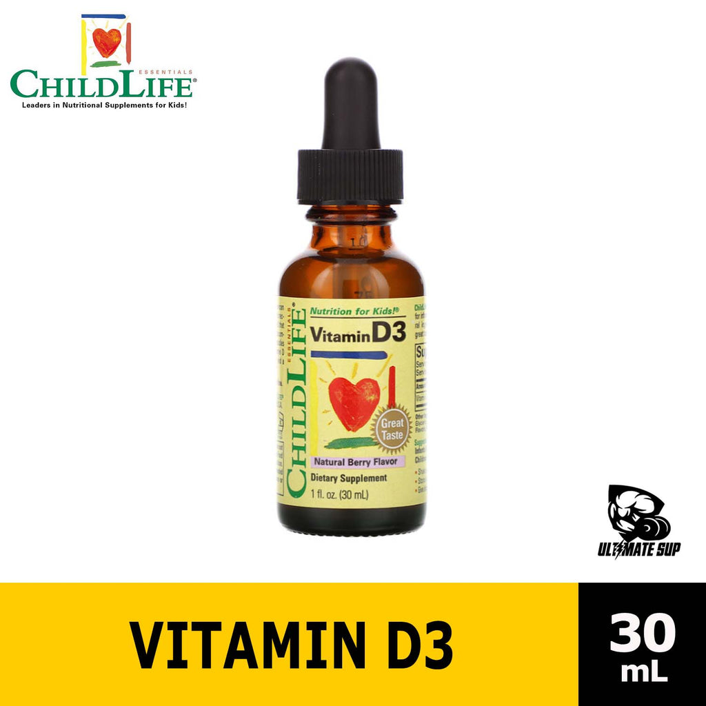 ChildLife, Vitamin D3, Natural Berry Flavor, 1 fl oz (30 ml) - Ultimate Sup