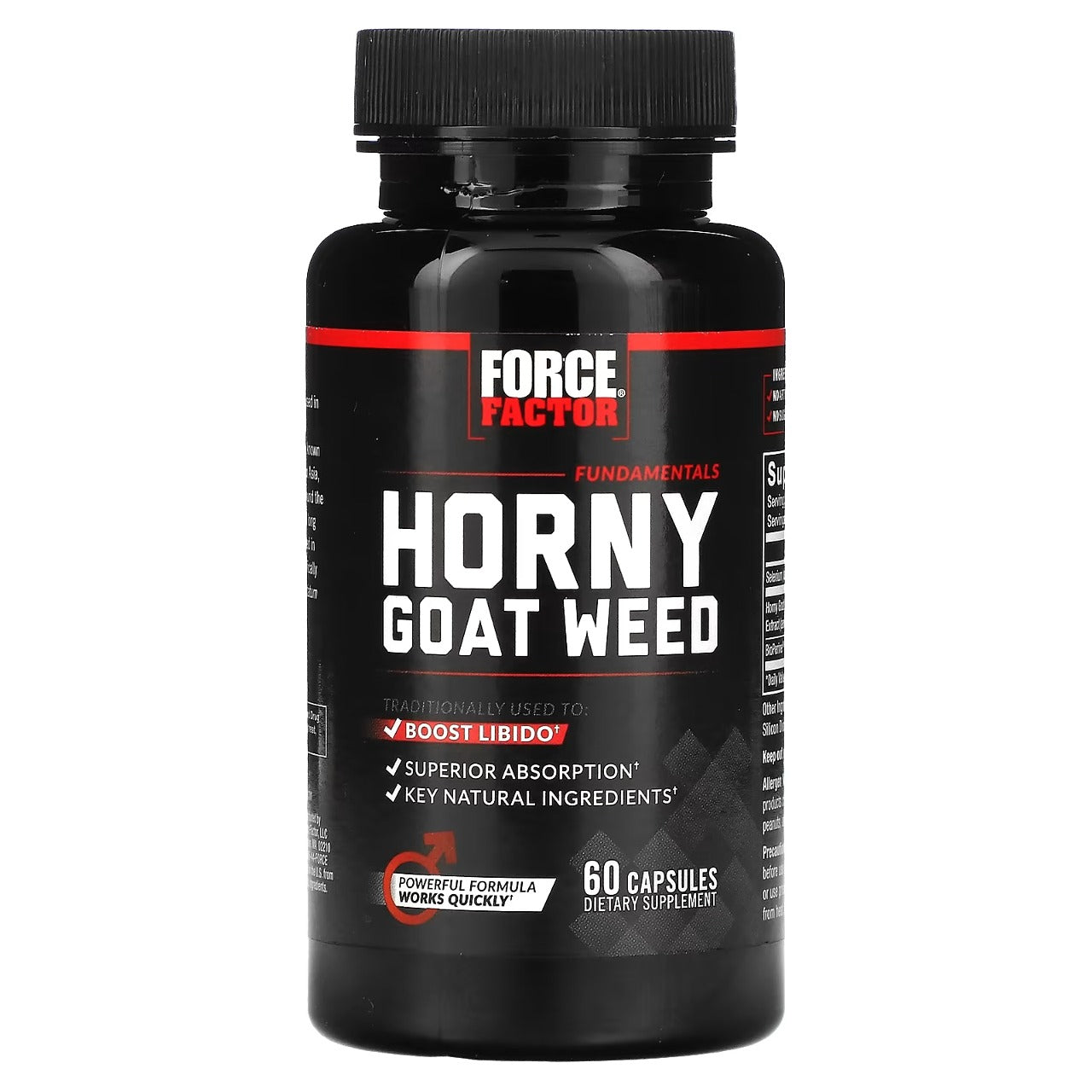 Force Factor, Fundamentals, Horny Goat Weed, 60 Capsules - Ultimate Sup Singapore